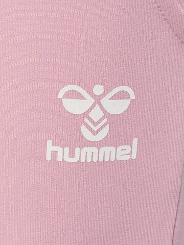 Hummel Tapered Pants 'NUTTIE' in Pink