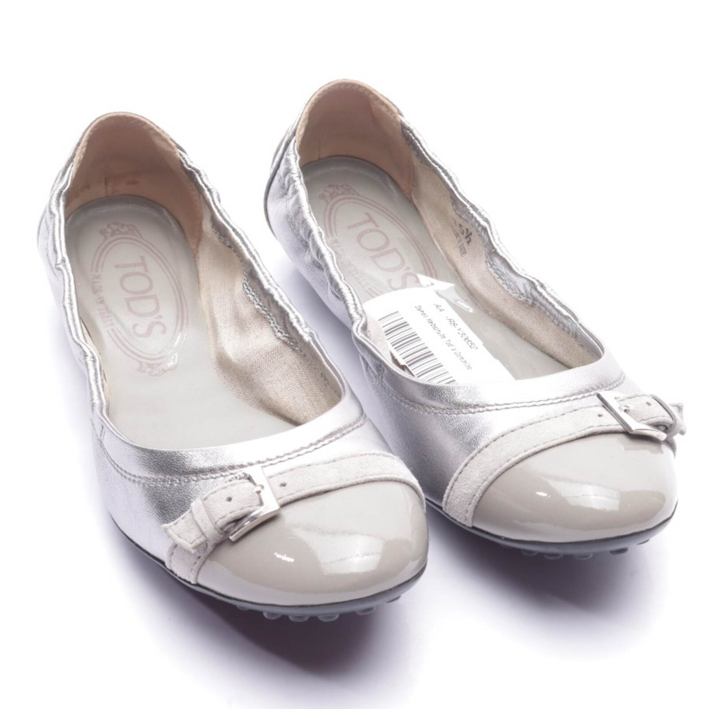 Tod's Flats & Loafers in 35,5 in Grey: front