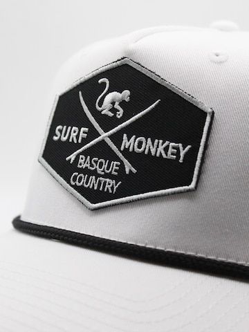 Surf Monkey Sportpet 'Baseballkappe mit Kordel' in Wit