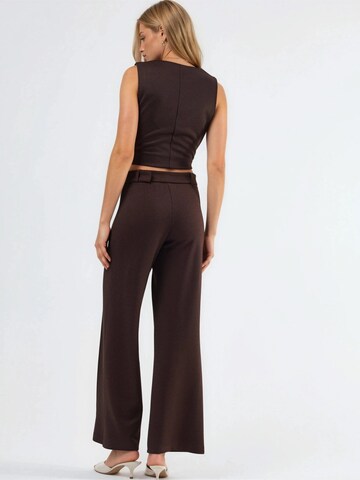 Wide leg Pantaloni di Busem in marrone