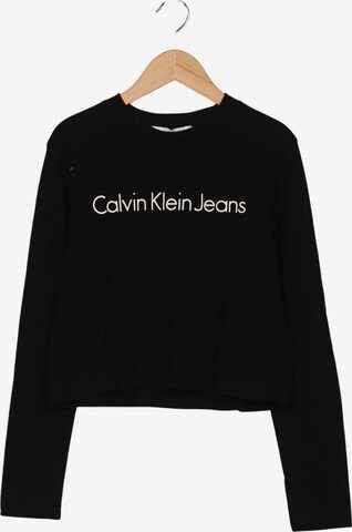 Calvin Klein Jeans Langarmshirt S in Schwarz: Vorderseite