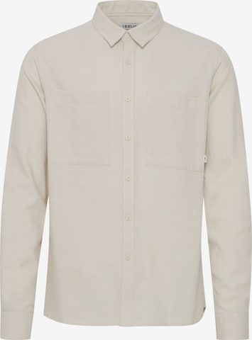 !Solid Regular fit Button Up Shirt in Beige: front