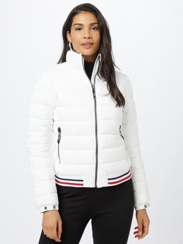 Superdry - Chaqueta de entretiempo 'Fuji' en blanco: frente