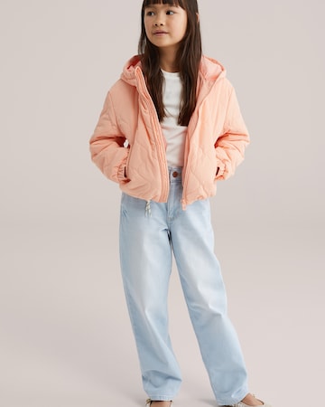 WE Fashion Kurtka przejściowa w kolorze pomarańczowy