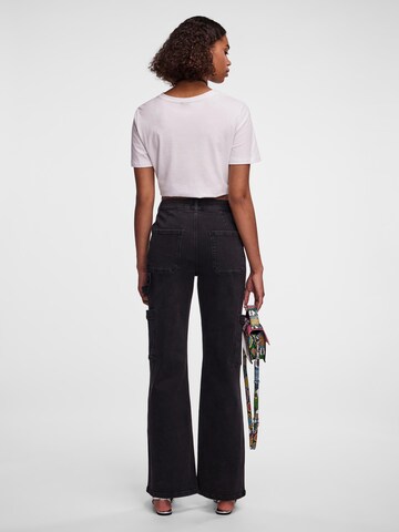 Regular Jeans cargo 'JOELLA' PIECES en noir