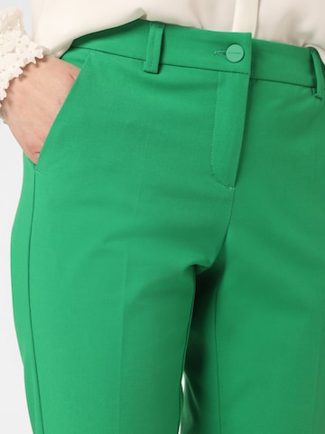 Cambio Regular Pleated Pants 'Stella' in Green