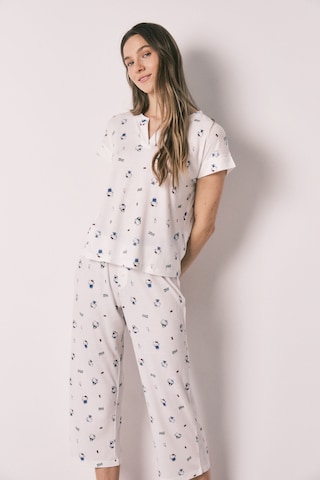 Women' Secret Pyjama in Wit: voorkant