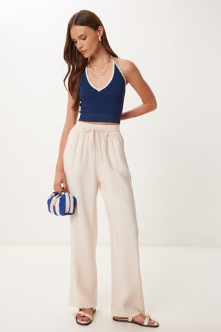 Happiness İstanbul Loosefit Παντελόνι σε μπεζ