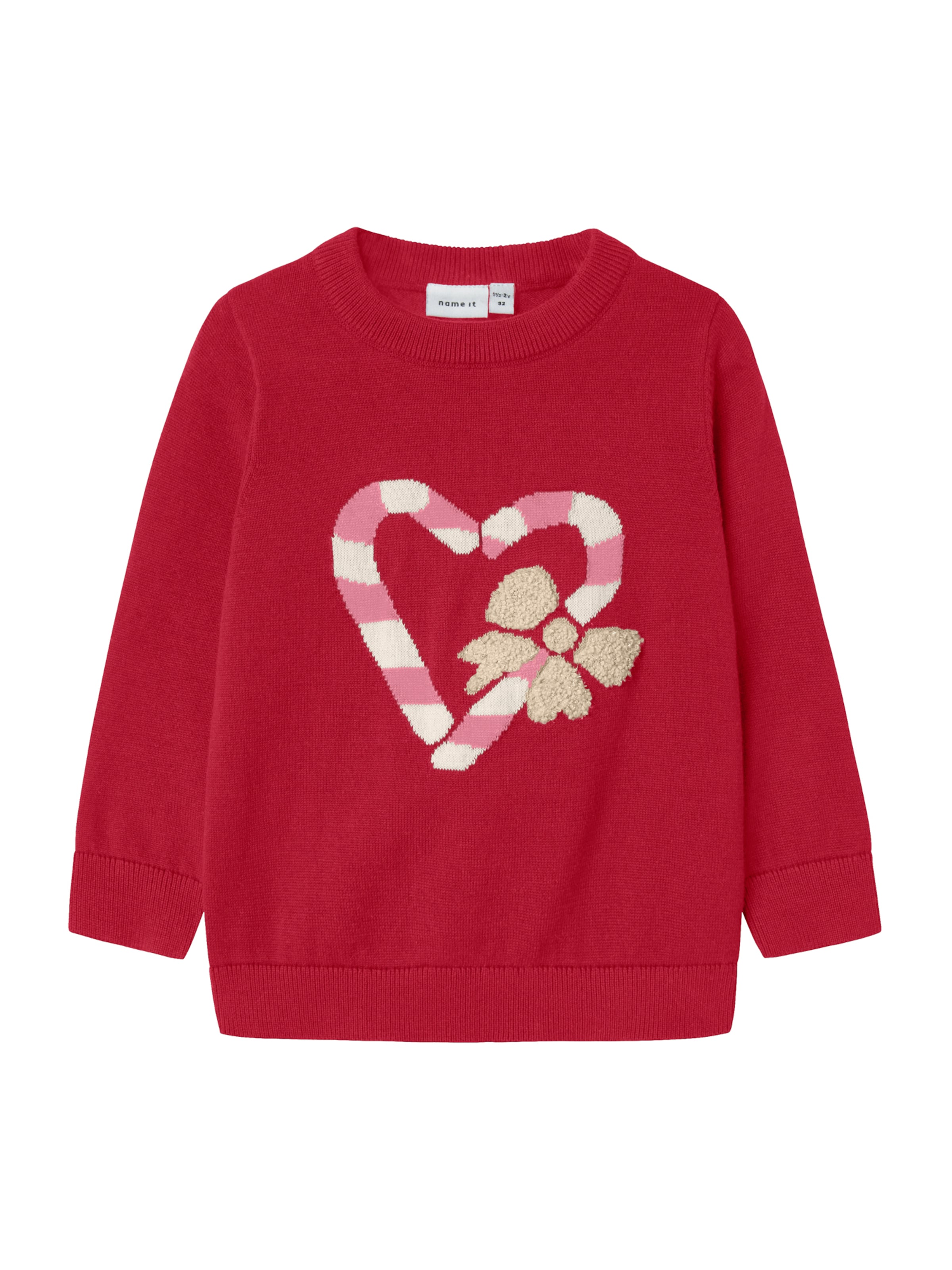 Pulover 'NMFReamo' de la NAME IT pe roșu: față