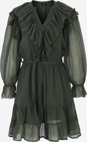 River Island Petite Shirt Dress in Green: front
