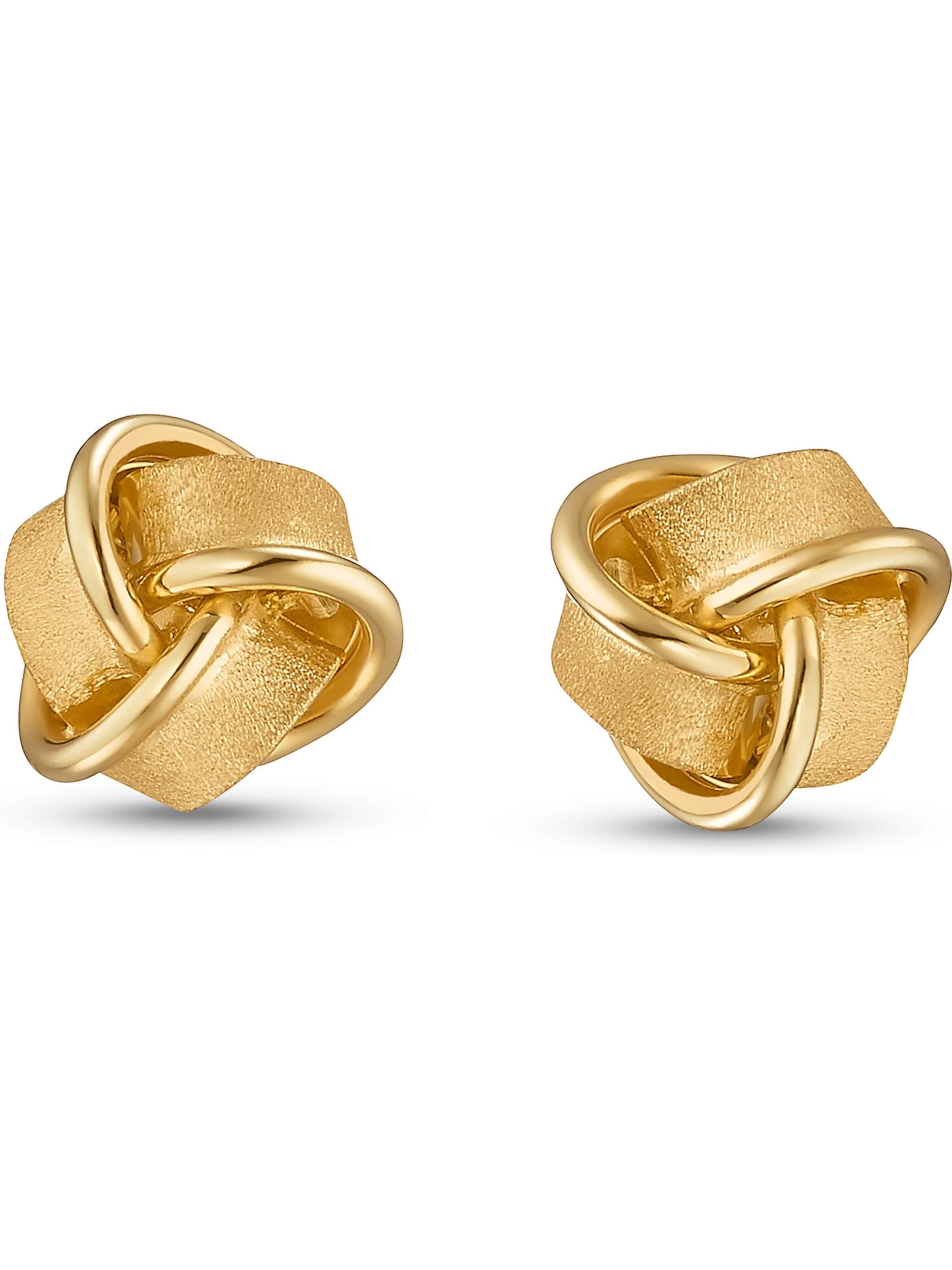 CHRIST Earrings in Yellow: front