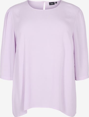 Zizzi - Blusa 'EROSE' em roxo: frente