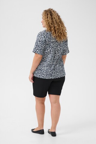 Chemisier 'Rafia' KAFFE CURVE en bleu