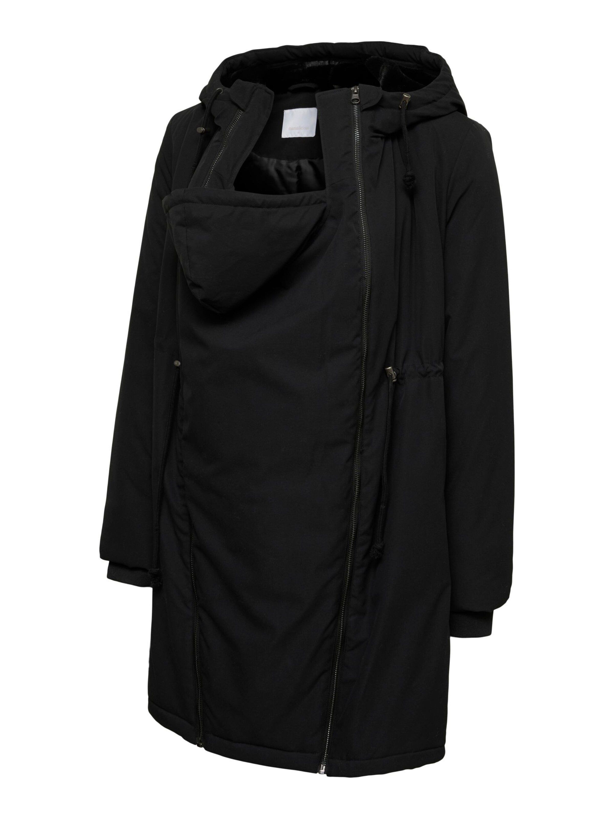 MAMALICIOUS Between-season jacket in Black: front