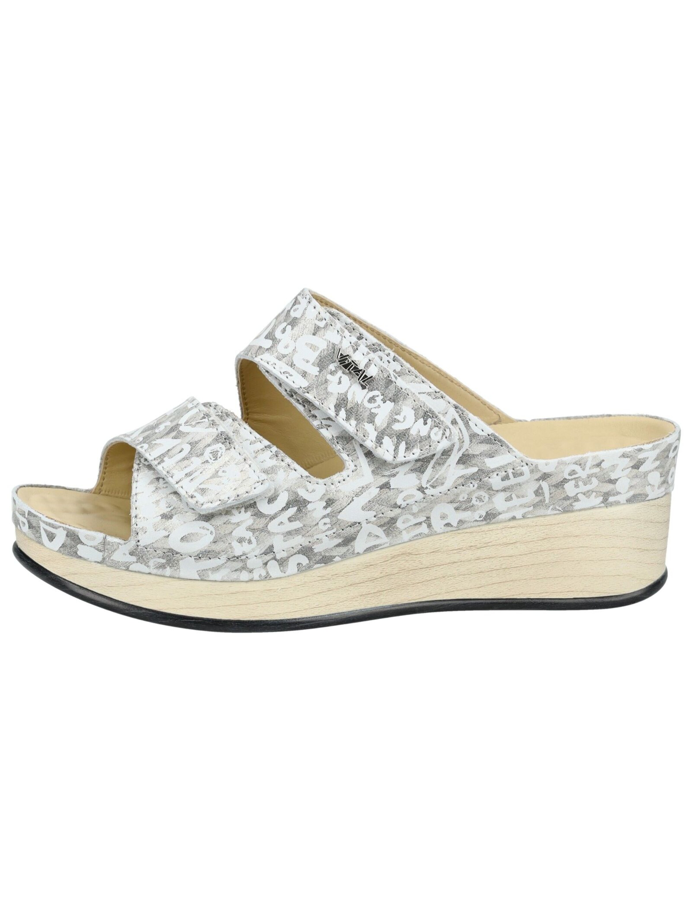 vital Pantoletten in Weiß