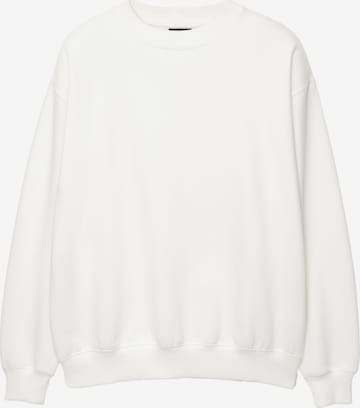 Pull&Bear Sweatshirt i hvid: forside
