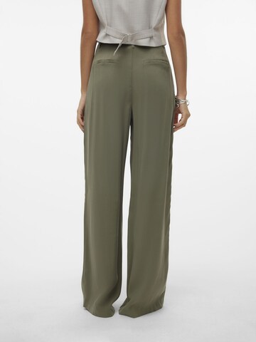 VERO MODA Wide leg Pleat-Front Pants 'Sally' in Green