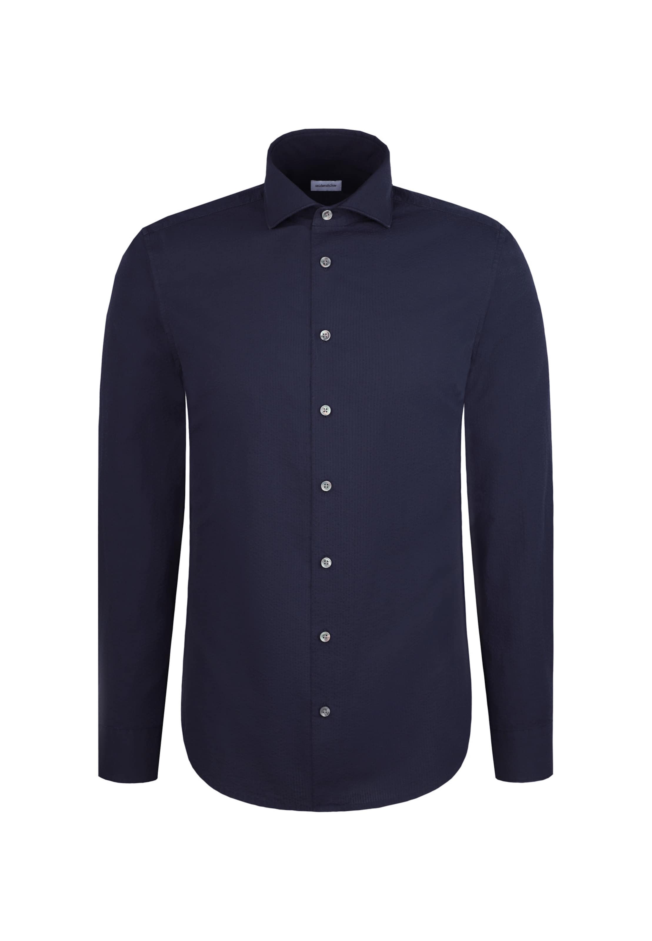 SEIDENSTICKER Slim fit Button Up Shirt in Blue