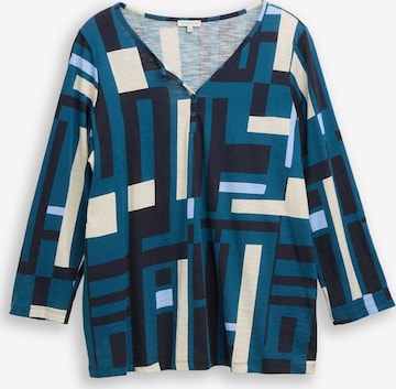 T-shirt Tom Tailor Women + en bleu : devant