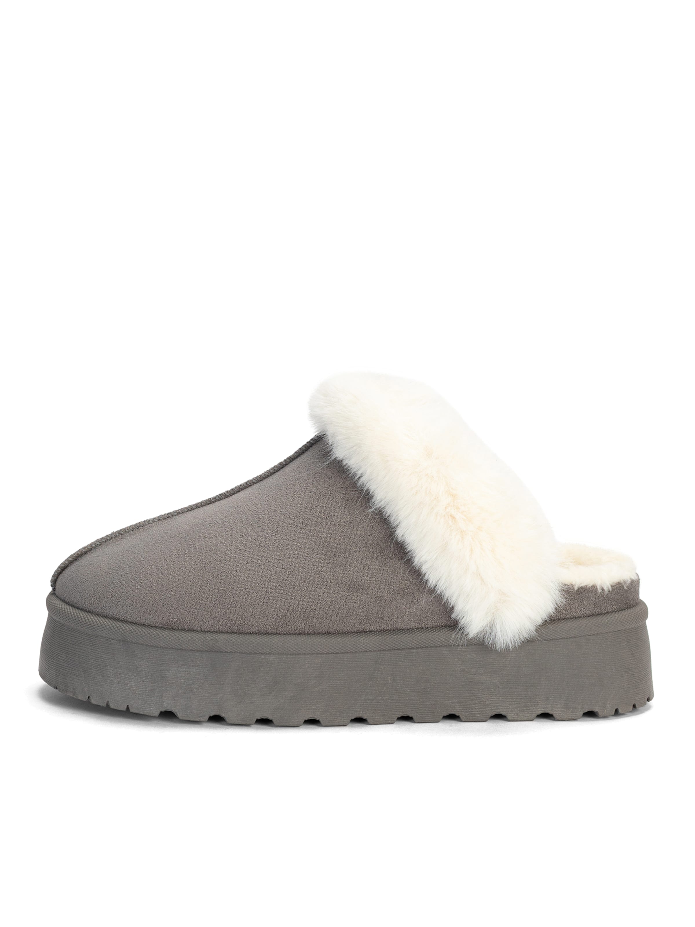 Island Boot Slipper 'SOLEA' – šedá: přední strana