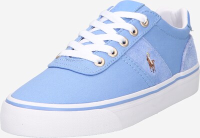 Polo Ralph Lauren Baskets basses 'Hanford' en bleu clair / marron, Vue avec produit