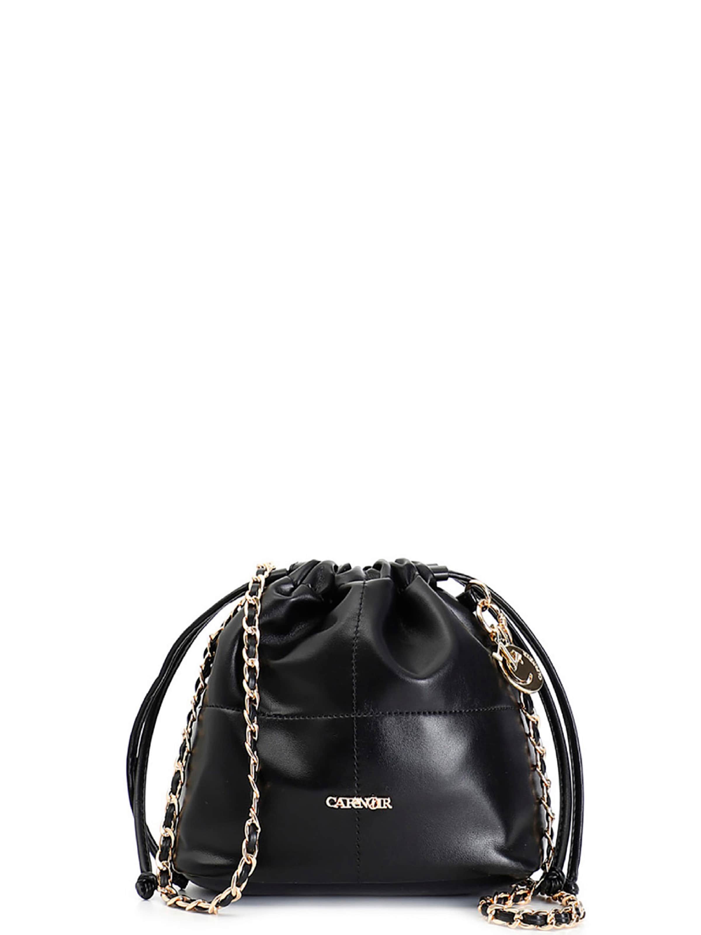 Borsa a sacco di CAFè NOIR in nero: frontale