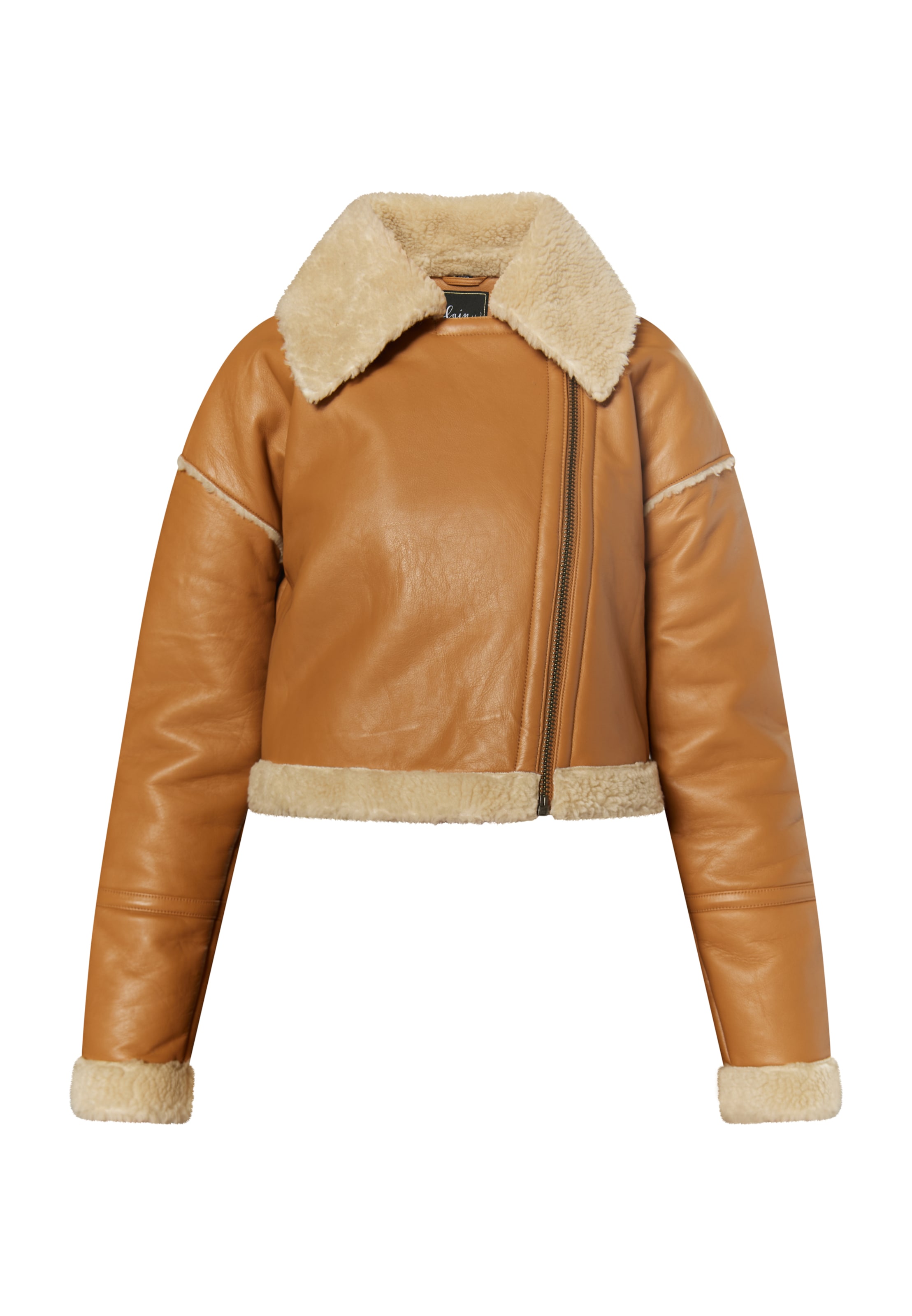 faina Демисезонная куртка в Коричневый: спереди