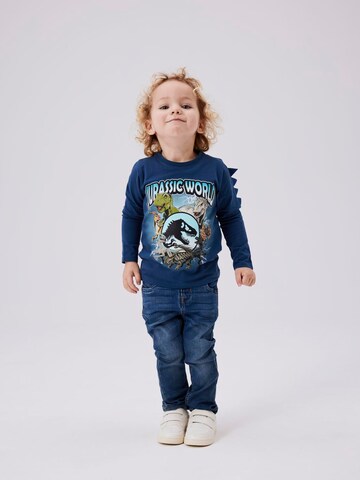 NAME IT Shirt 'Jolly Jurassic' in Blue