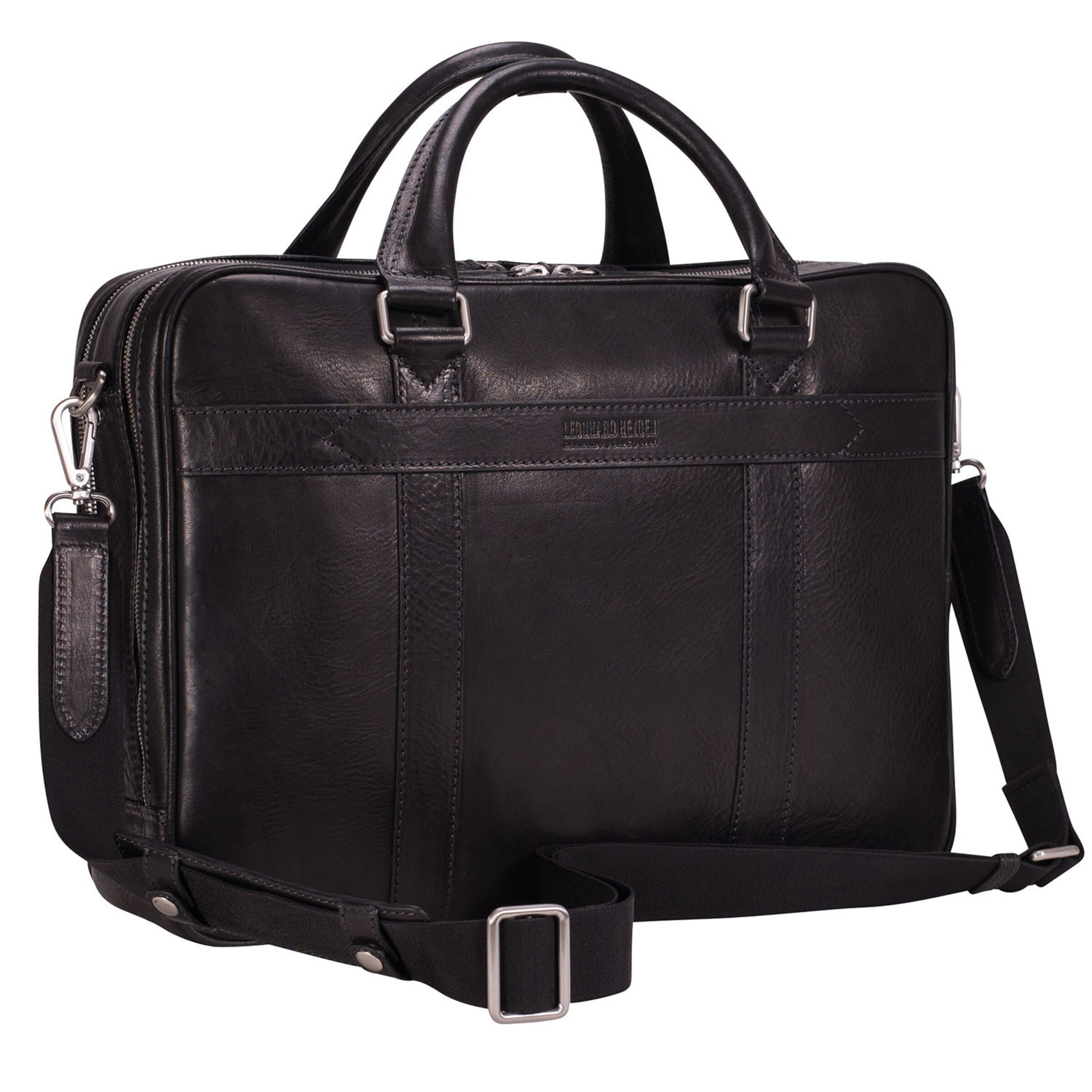 LEONHARD HEYDEN Laptoptasche 'Bergamo' in Schwarz