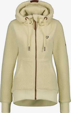 Alife and Kickin Zip-Up Hoodie 'YasminAK' in Beige: front