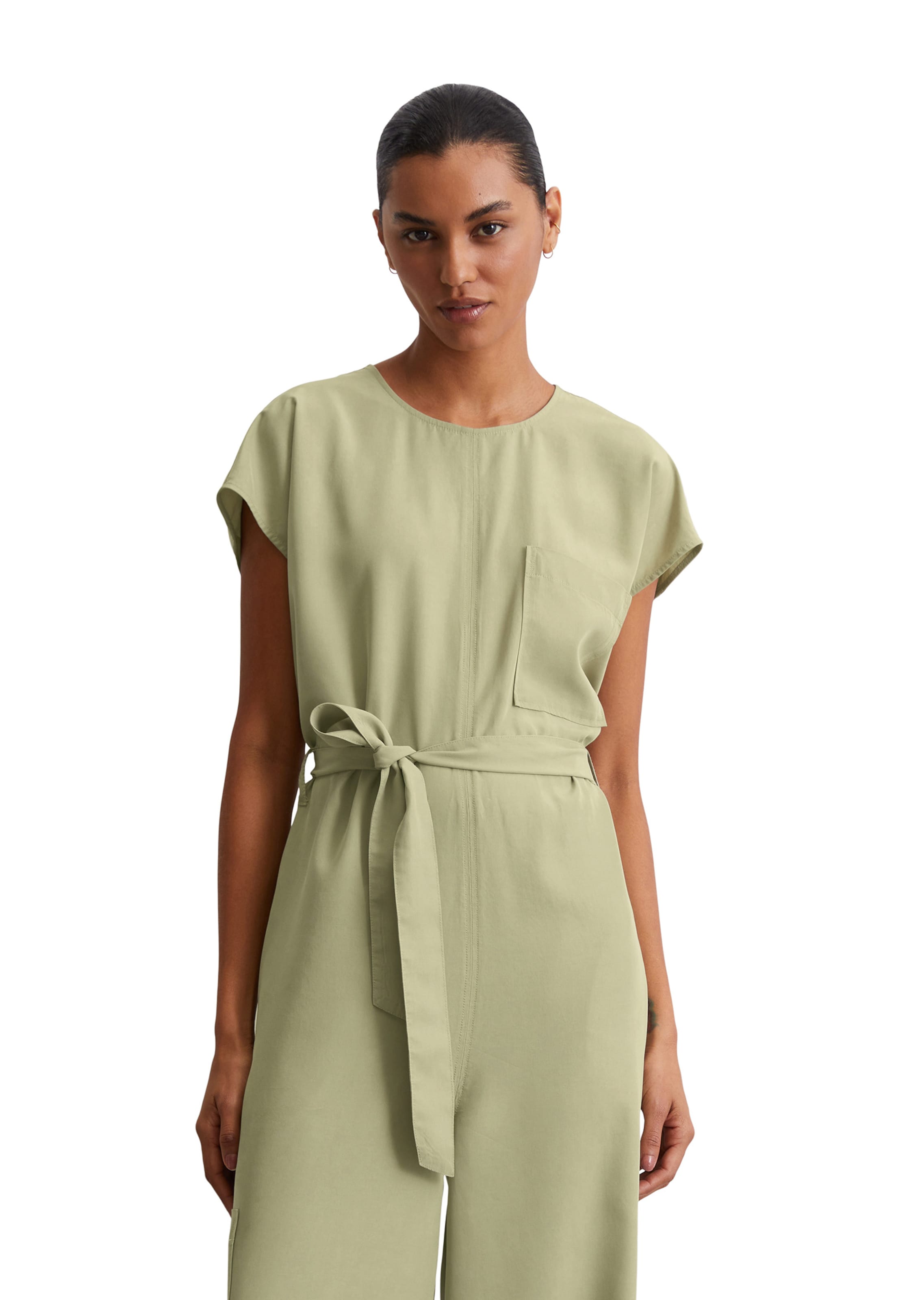 Marc O'Polo Jumpsuit in Groen: voorkant