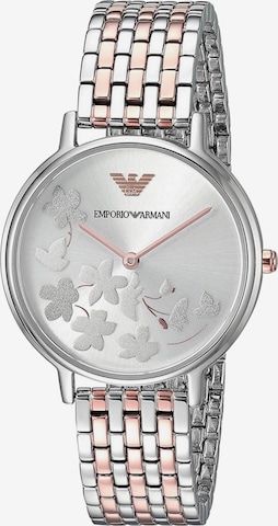 Emporio Armani Analoog horloge 'Kappa' in Zilver: voorkant