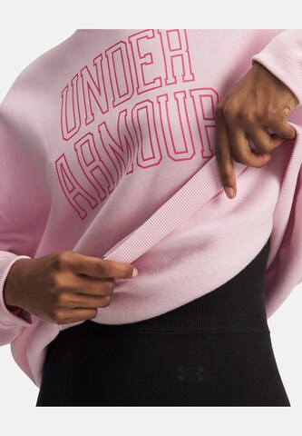 UNDER ARMOUR Sports sweatshirt ''Rival ' in Pink