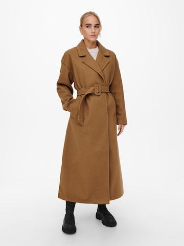 ONLY Between-Seasons Coat 'Emma' in Brown: front