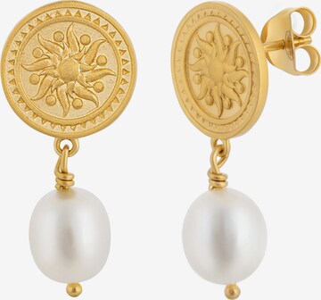 caï Earrings in Gold: front