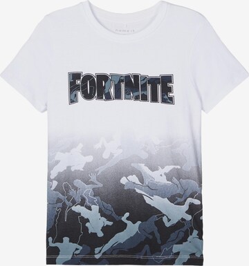 NAME IT Shirt 'FORTNITE' in Weiß: front