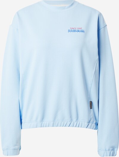 NAPAPIJRI Sweatshirt 'KEITH' in Royal blue / Light blue / Merlot / White, Item view