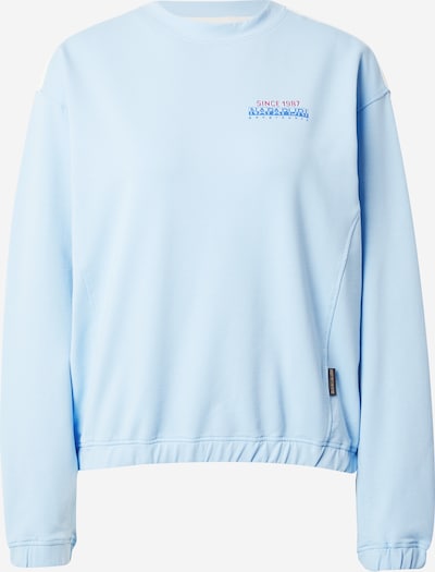 NAPAPIJRI Sweatshirt 'KEITH' in Royal blue / Light blue / Merlot / White, Item view