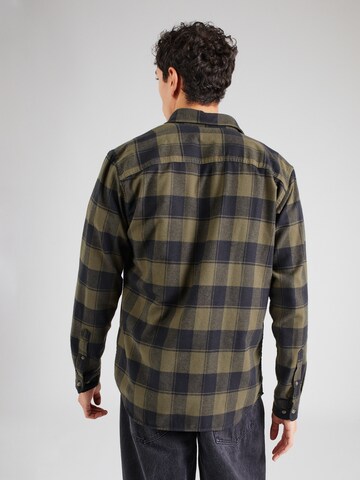 JACK & JONES Slim fit Button Up Shirt 'BUFFALO' in Green