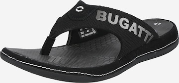 bugatti - Sandalias de dedo 'BRANSON' en negro: frente