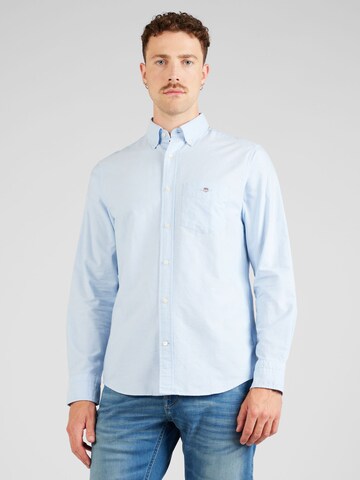 GANT Regular fit Button Up Shirt in Blue: front