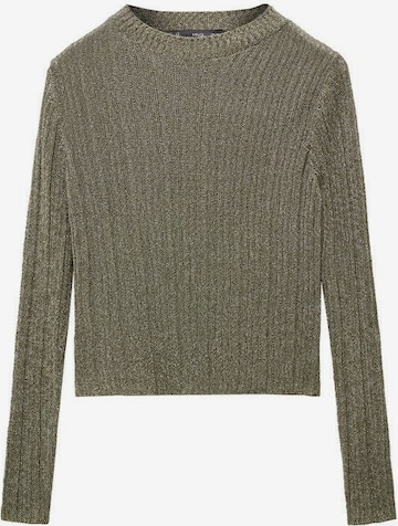 MANGO Sweater 'Flash' in Green: front