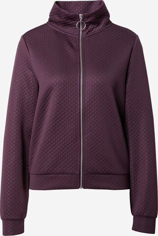 QS Sweat jacket in Purple: front