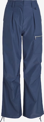 Regular Pantalon à pince Calvin Klein Jeans en bleu : devant