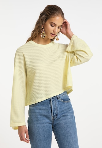 Sweat-shirt IZIA en jaune