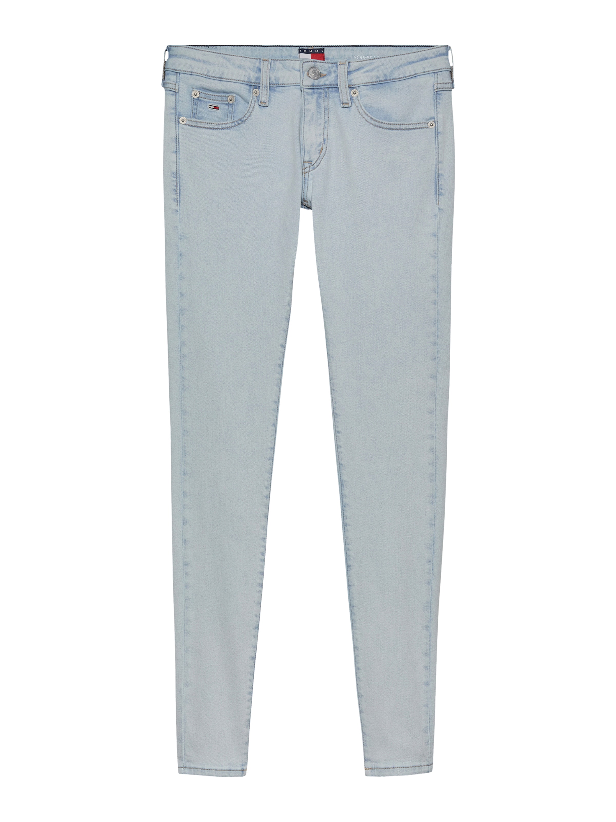 Tommy Jeans Kitsas Teksapüksid, värv sinine: eest vaates