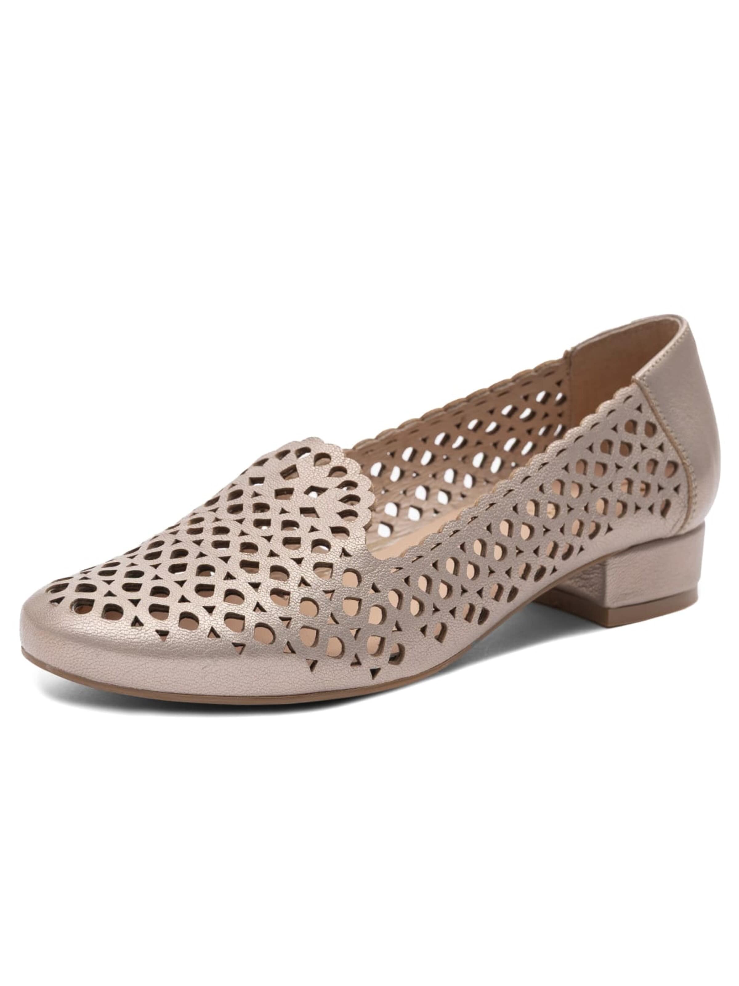 Maciejka Classic Flats '1082-2-GOLD' in Gold: front