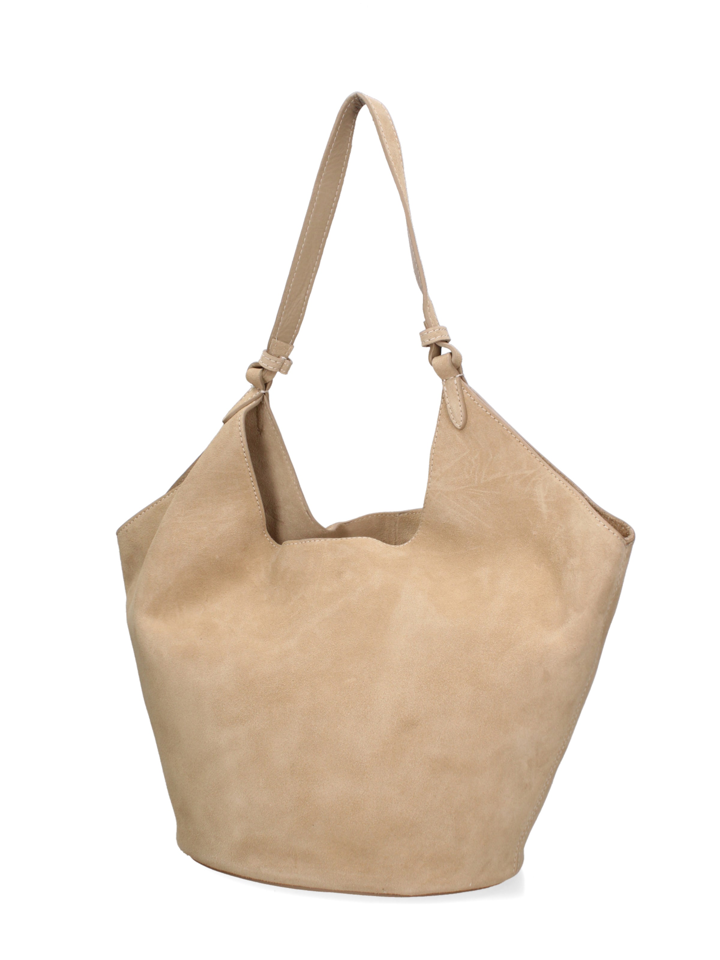 Sac bandoulière Gave Lux en beige : devant