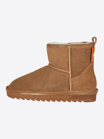 salzhaut Snowboots ' BOTTEN ' in Bruin: zijkant