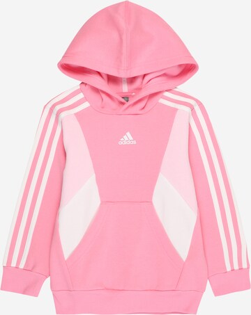 ADIDAS SPORTSWEAR - Sweatshirt de desporto 'Essentials Colorblock' em rosa: frente